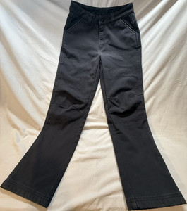 The American Outdoorsman Women's Black Flared Cotton Pants lined interior