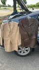 Vintage Military 1950s WW2 Army Uniform Lot of 2 Officer Jacket NAMED 1944