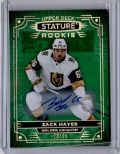Zack Hayes Photo Variant Green Rookie AUTO 20/66 #120 2022-23 UD Stature [M081]