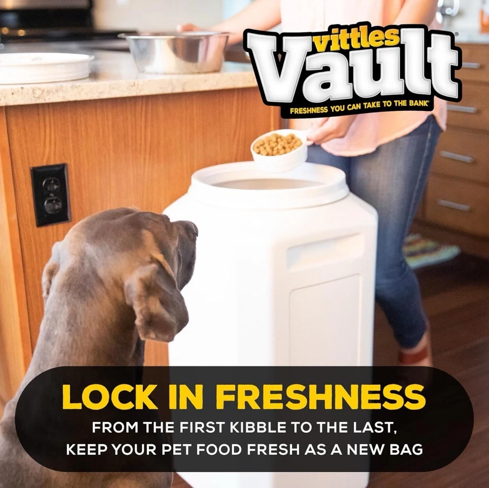 Contenedor de almacenamiento de alimentos para mascotas de plástico sellado Gamma2 Vittles Vault Outback, 80 lb. Foto 4 de 4