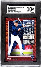 2019 Panini Contenders Optic #5 Kyle Tucker RUBY WAVE PRIZM /199 SGC 10 GEM RC