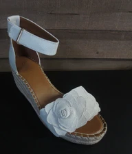 Franco Sarto Women's Clemens-Flower Espadrille Wedge Sandals - 9m