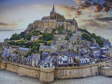 IL MONTE SAN MICHAEL - PUZZLE ALTA QUALITA' - 1500 - USATO UNA VOLTA - COMPLETO