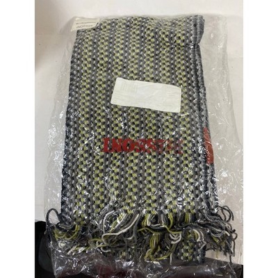 Missoni Knit Scarf w/ Lurex Black/Yellow/Gray NEW