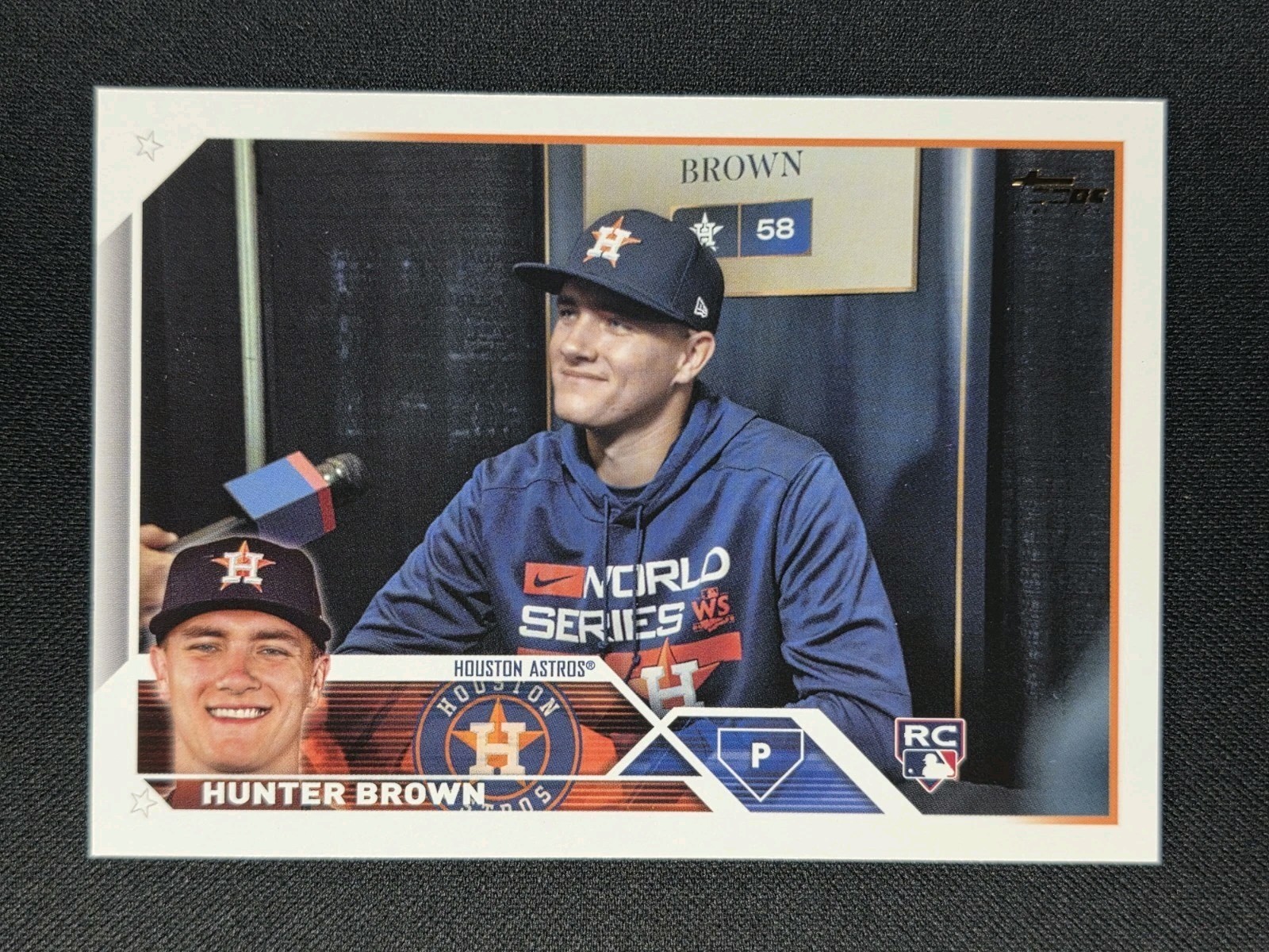 Hunter Brown 2023 Topps Golden Mirror Image Variation SSP RC #111 ASTROS