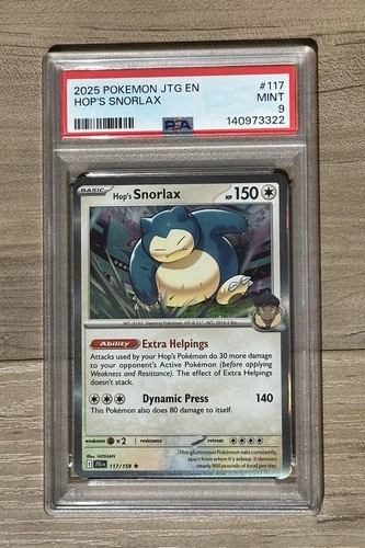Hop's Snorlax - SV Journey Together 2025 - POKEMON #117 PSA 9
