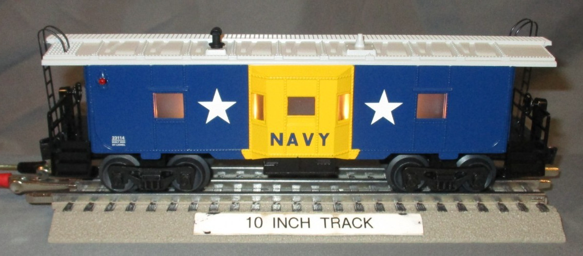 Lionel 23114 US Navy LED Illuminated Bay Window Caboose O/027 ga. 2025