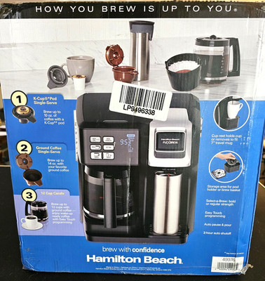Hamilton Beach 49976 FlexBrew Trio Coffee Maker NEW Use Pods Or Ground