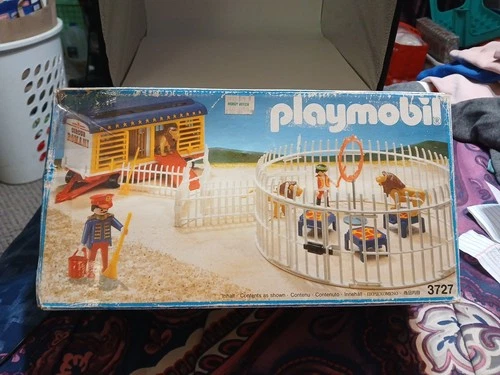Vintage PLAYMOBIL 3727 Romani Circus Lion Cage