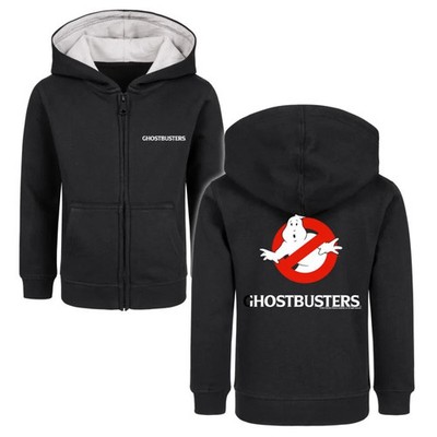 Ghostbusters Kinder-Kapuzenjacke Unisex Metal-Kids - Logo schwarz