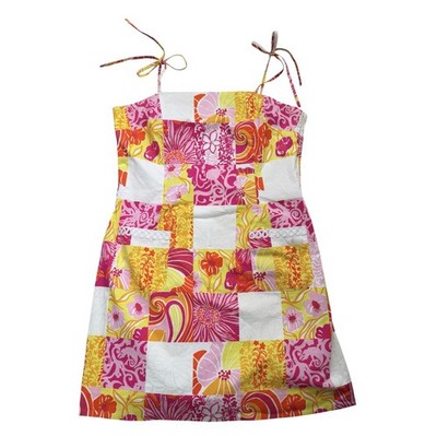 Lilly Pulitzer Vintage Shift Dress Patchwork Bright, 12 Pockets Kings Court