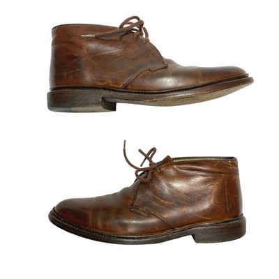 Men’s Gucci Lace Up Leather Dress Chukka Boot Size 8.5D Brown Gucci Men main image 4