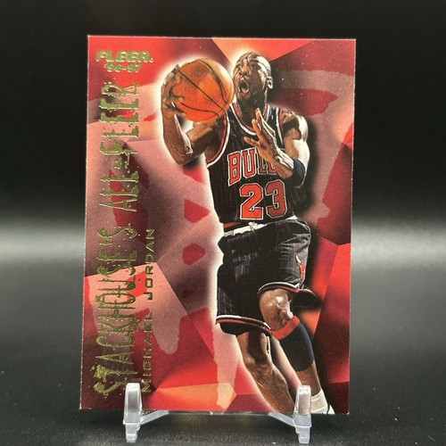 1996/97 Fleer MICHAEL JORDAN “STACKHOUSE’S ALL-FLEER” SP INSERT 4 OF 12🔥RARE🔥
