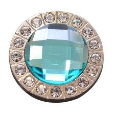 C-TY16 Set Of 16 Western Screw Back Concho Turquoise Crystal Berry Bling Cowgirl