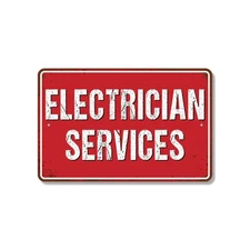 Electrician Services Street Sign Bright Ideas Delivered Perfect for Garages