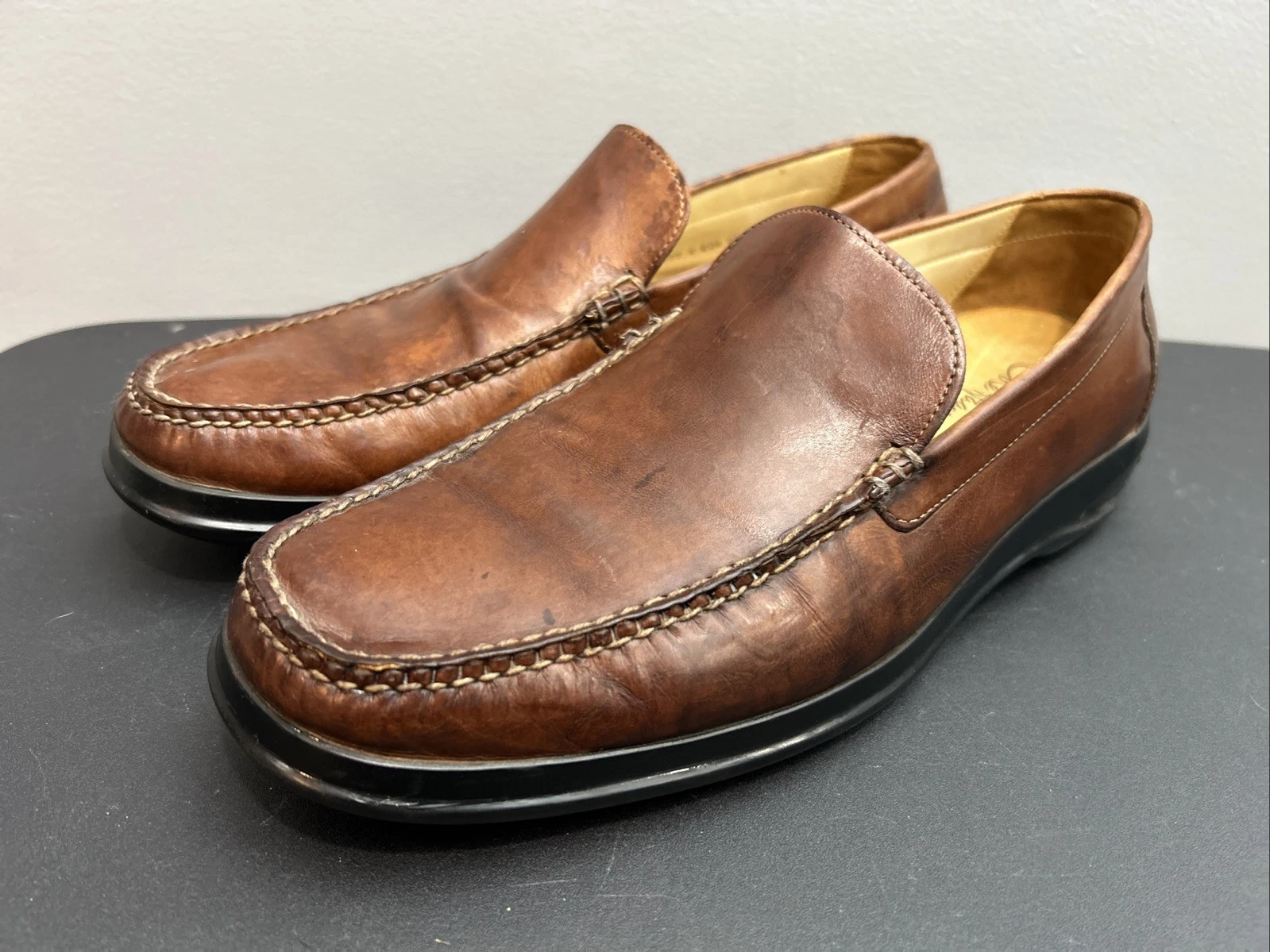 NIKE Mocassino Cole Haan Air Dempsey 11 5 M in pelle marrone scarpa veneziana antiscivolo