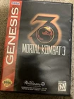 Authentic & Tested Mortal Kombat 3 For Sega Genesis, Cib, Working, Read