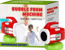 Bubble Foam Machine for Parties Bath Fun - Portable Powerful Foam Maker with R