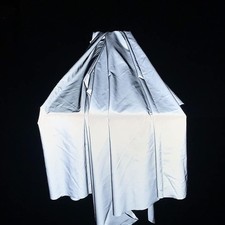 High Visibility Silver Reflective Fabric Gray Soft Material Sew On for Clothi...