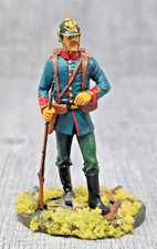 Vintage Infinity Shape Miniatures Prussian Officer Soldier Painted Metal
