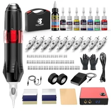 Tattoo Kit,Solong Professional Gun Kit for EK129A, A 