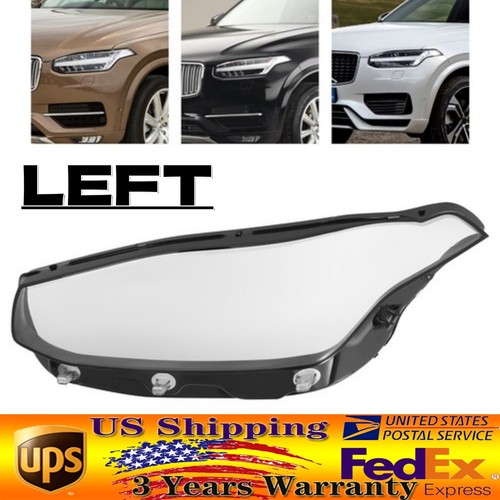 Fit For Volvo XC90 2015-2022 Left Side Headlight Headlamp Clear Lens Cover 1PCS - Picture 1 of 19