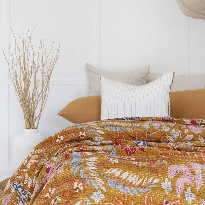 Miami Indian Kantha Quilt Throw – Boho Style - Image 3 of 3