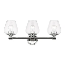 Livex Lighting 17473 Willow 3 Light 23"W Commercial Vanity Light - Chrome