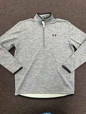 Under Armour Men's Medium Armour Fleece 1/2 Zip Pullover 1357145 Lichen Blue