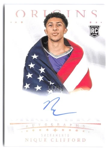 2025-26 Panini Origins Nique Clifford OrigiNation Auto RC /75 ON-CARD Autograph