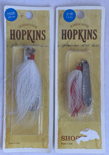 HOPKINS Shorty Treble stainless steel Bucktail lures - one S-1B lure & one 75SB