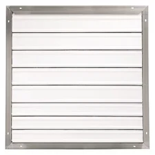 Dayton 3C309 30 In 33"H-W 5.75"L Aluminum Backdraft Damper, 30-1/2 In X 30-1/2