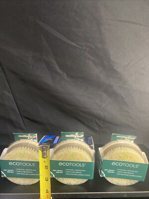 3 - Eco Tools Dry Body Brush Cruelty Free Bristles - Brand New ( Lot Of 3 )