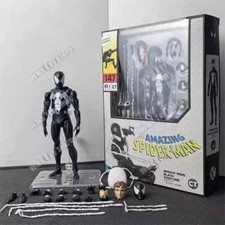 Marvel MAFEX No.147 SPIDER MAN BLACK COSTUME COMIC Ver. Medicom Toy Figure New