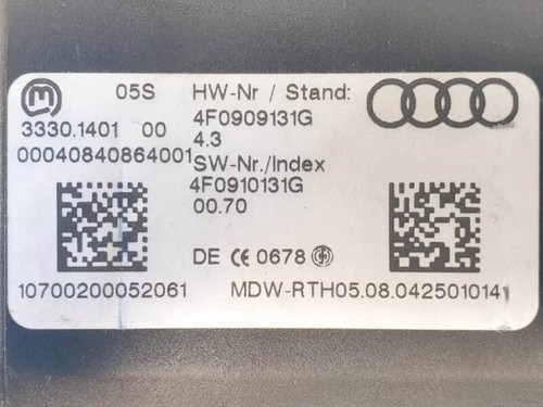 4F0909131G antirrobo para AUDI A6 BERLINA (4F2) 3.2 FSI 2004 33301401 1147756 - Imagen 4 de 21