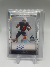 HENDON HOOKER 2022 LEAF TRINITY FOOTBALL CLEAR ROOKIE AUTO /12