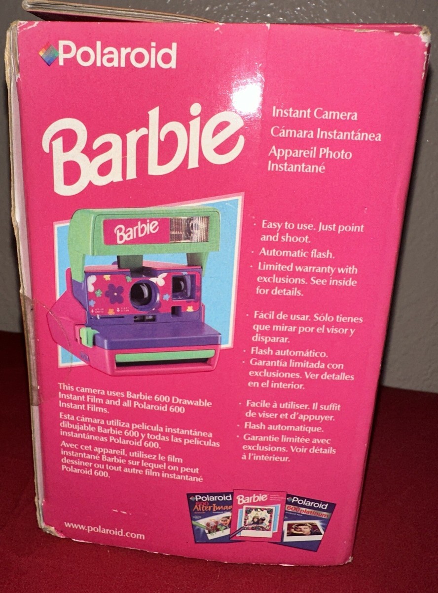 RARE Vintage 90s Polaroid BARBIE Instant Film Camera~in The Original Sealed  Box