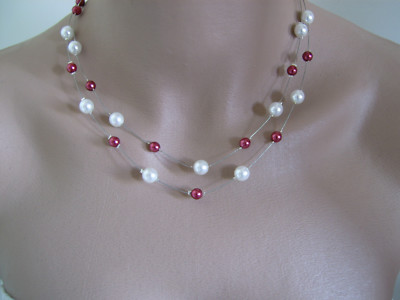 Collier Vert Anis/pomme – Perles Verre – Mariage/Soirée – Fantaisie Pas Cher