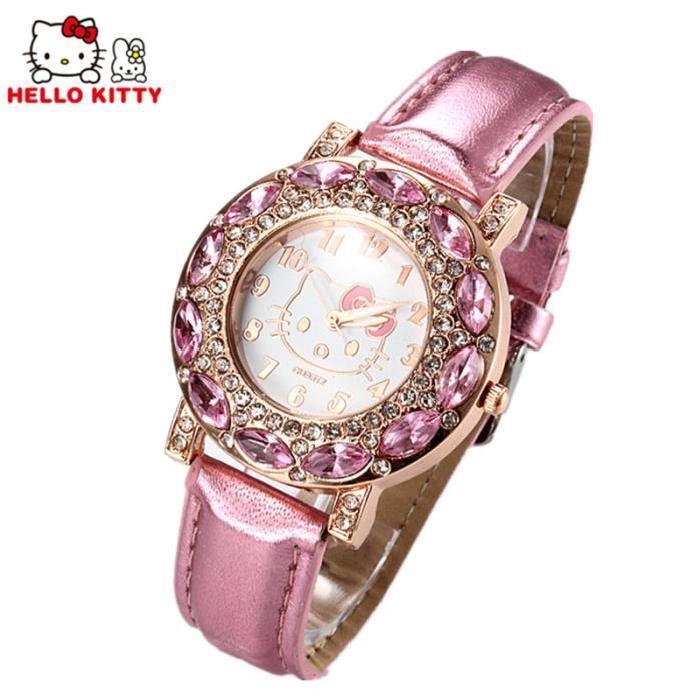 Montre à quartz Hello Kitty, l'accessoire mode pour l'école et le bureau