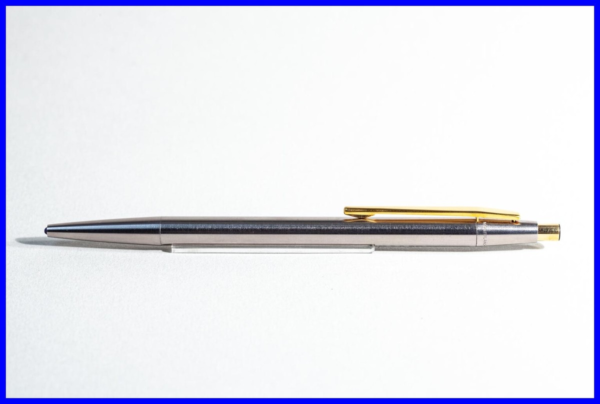 1975 MONTBLANC NOBLESSE Kugelschreiber in STAHL & GOLD mit