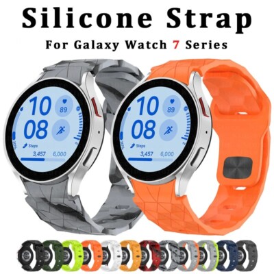 Soft Silicone Band For Samsung Galaxy Watch 7/6/5/4 44mm 40mm FE Classic Pro