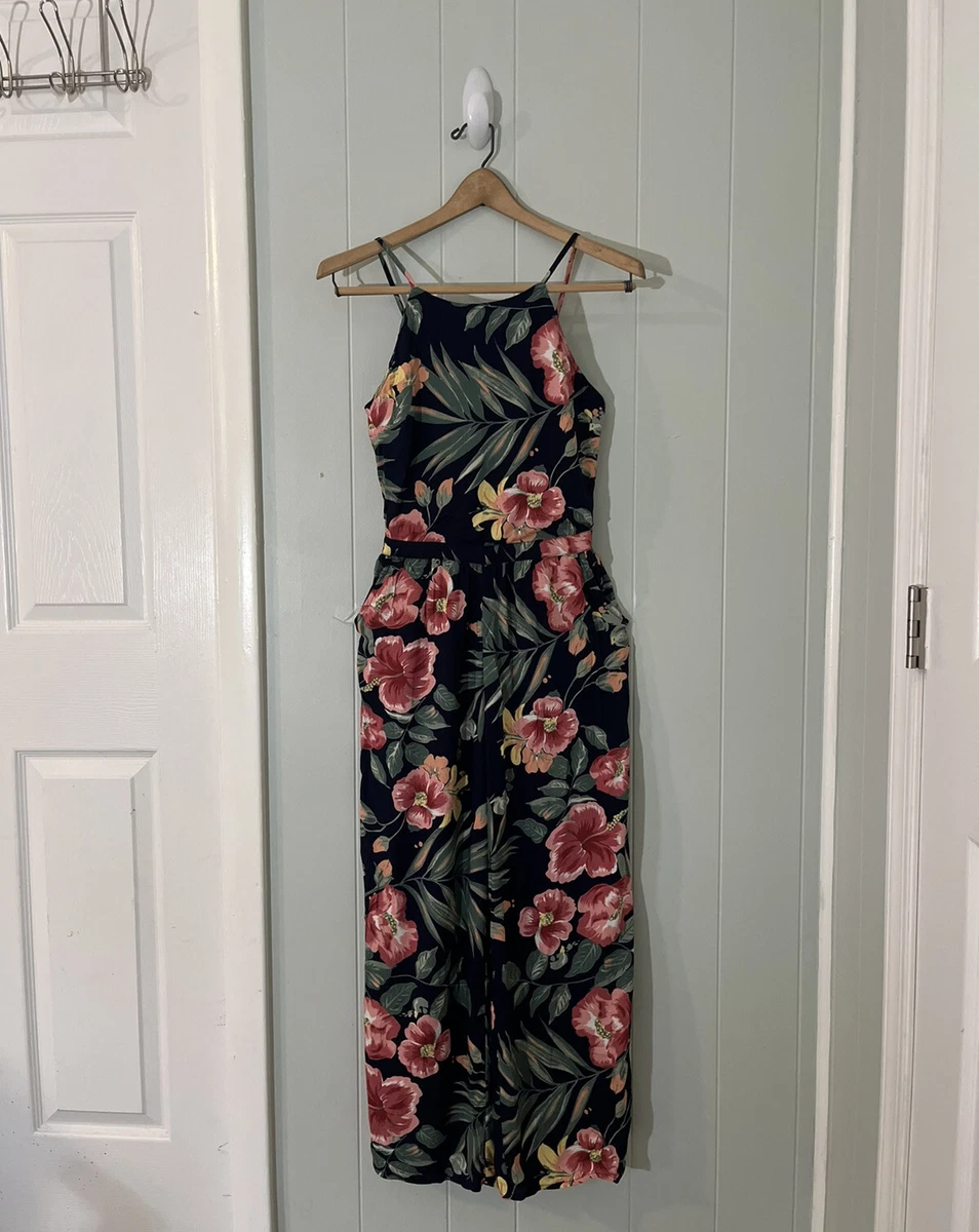 Hollister floral jumpsuit sales