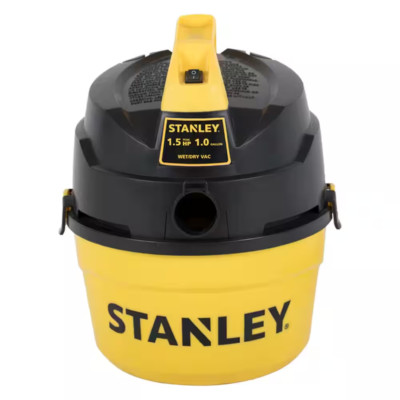 Stanley Wet and Dry Vacuum Cleaner 1 Gal 1.5 HP Portable Lightweight Compact