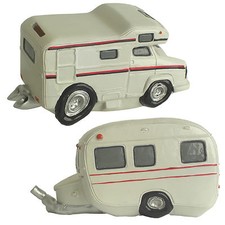 Spardose Wohnanhänger Geldgeschenke für Urlaub Reise Camping Caravan Zeltplatz