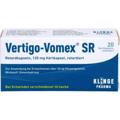 KLINGE PHARMA GMBH VERTIGO-VOMEX SR Retardkapseln 20 St PZN 06898485