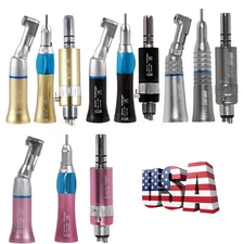 NSK Style Dental Low Speed Contra Angle Straight Handpiece 4H Air Motor Color MX