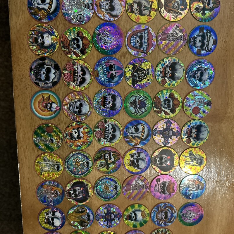 Pogs Assorted Loose 1990's Lot Of 59