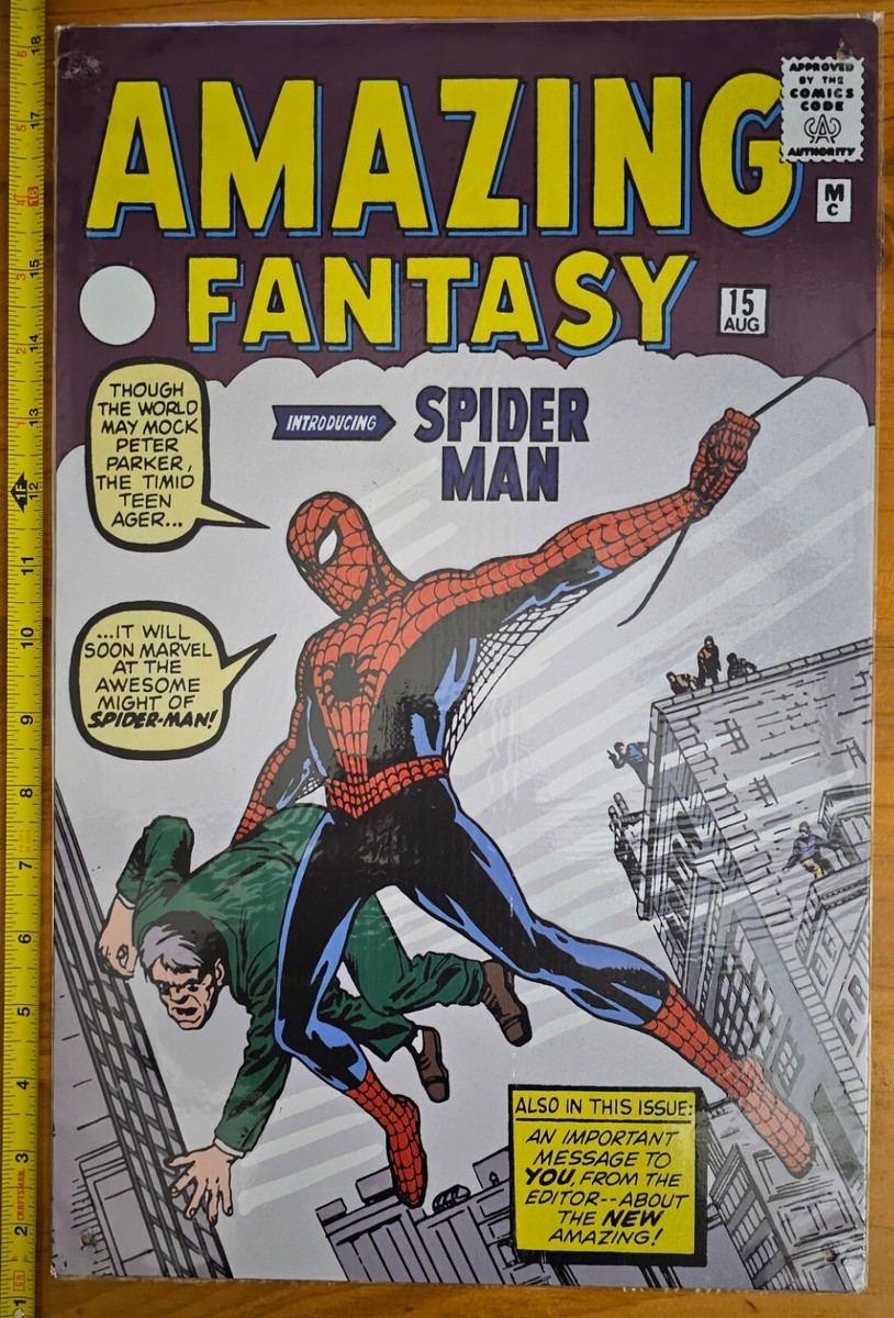 MARVEL Officially Licensed 17x11 Metal Poster: Amazing Fantasy 15