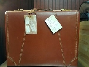 vintage leather suitcase ebay