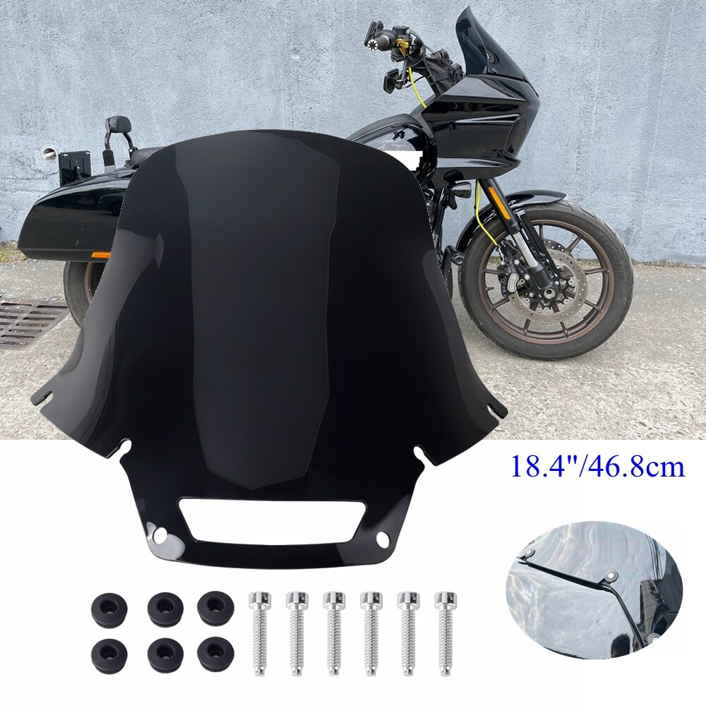 18.4″ Fairing Windshield & T27 Bolt Washers For Harley Low Rider ST FXLRST 22-24